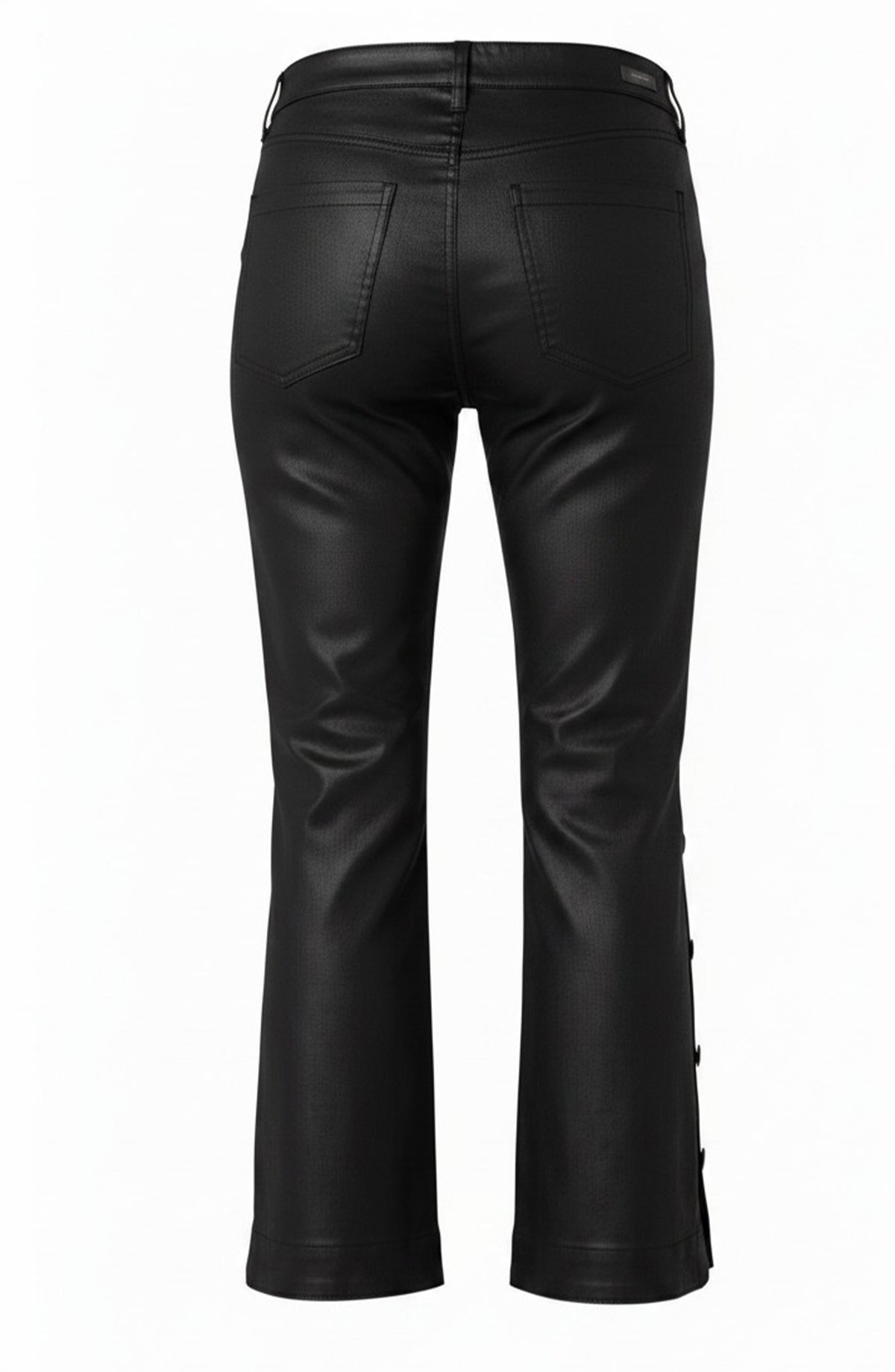 Hannah Crop Flare Buttoned Slit Pants