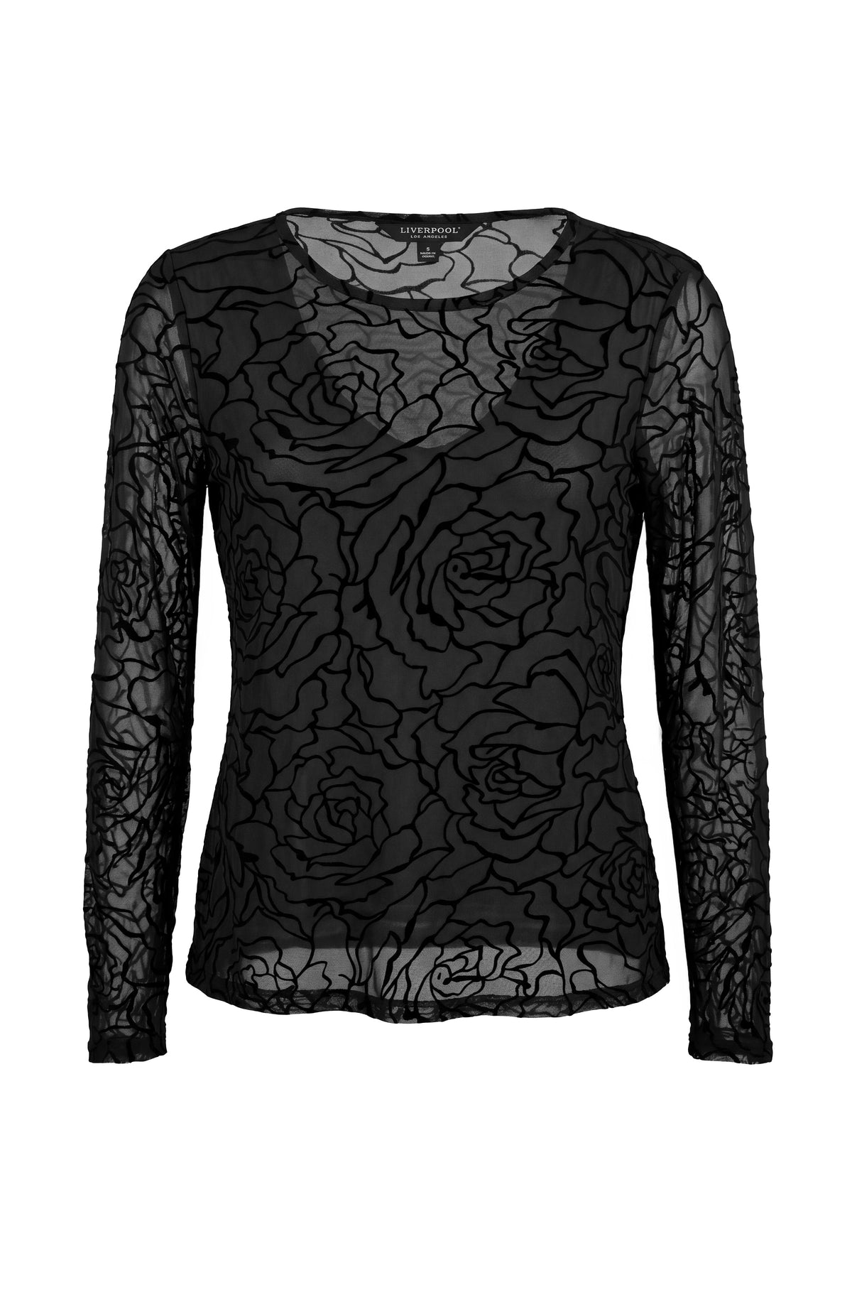 Black Rose Sheer Shirt