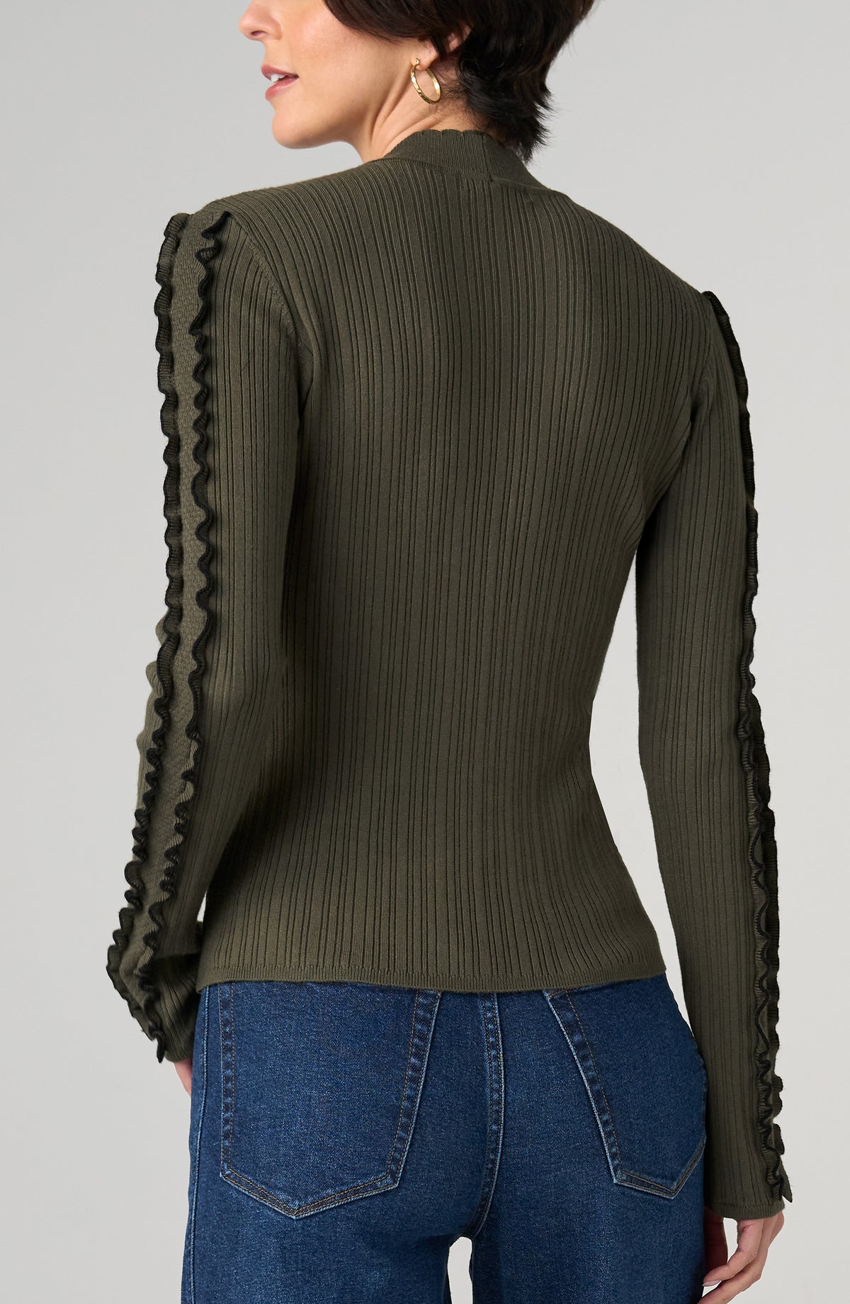 Long Sleeve Mock Neck Sweater