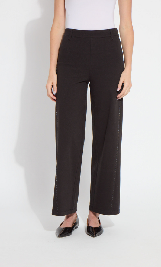Studded Seam Wide Leg Pant