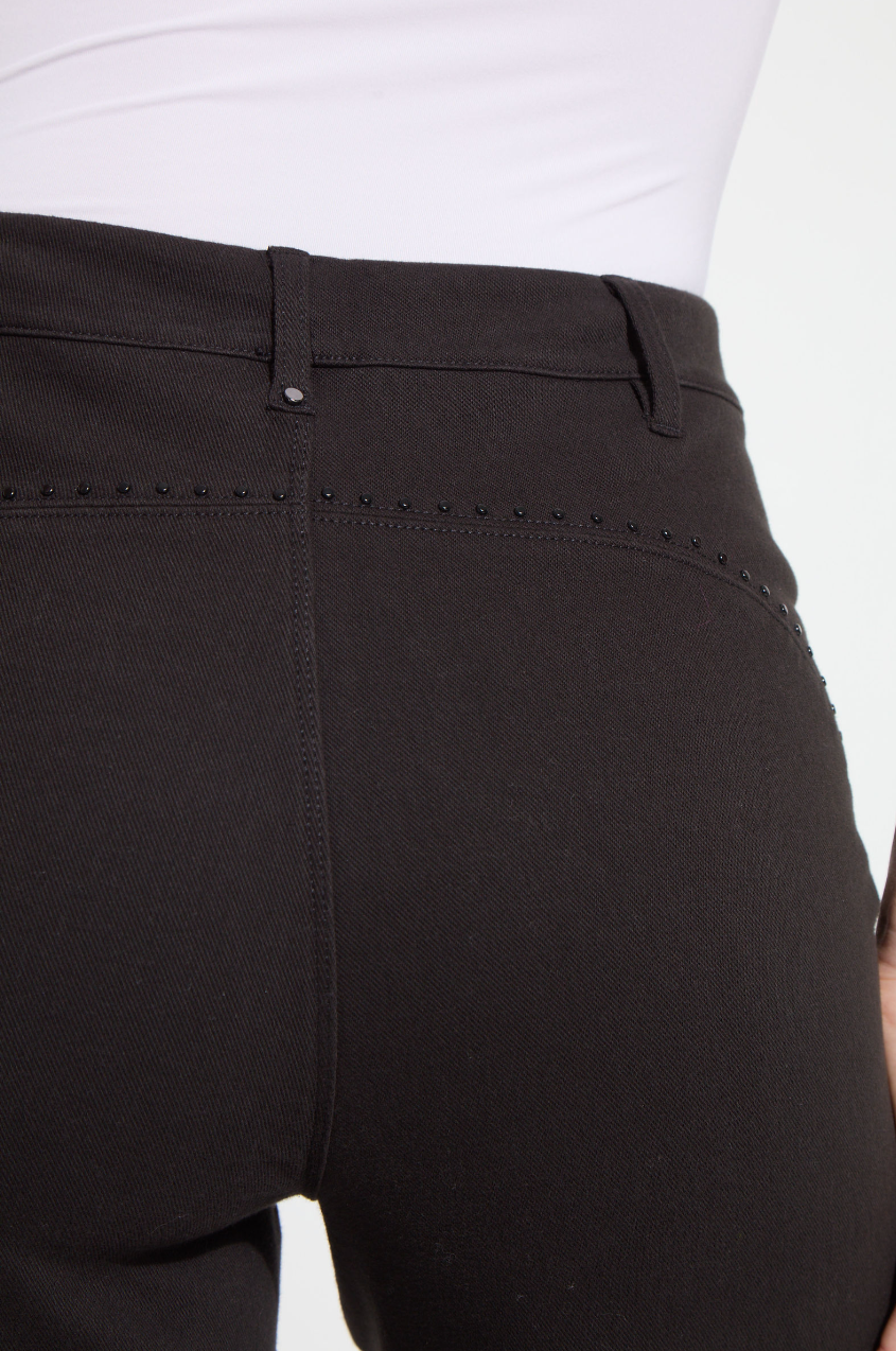 Studded Seam Wide Leg Pant