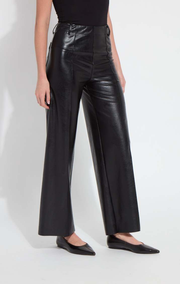 Libby Pintuck Vegan Leather Pant
