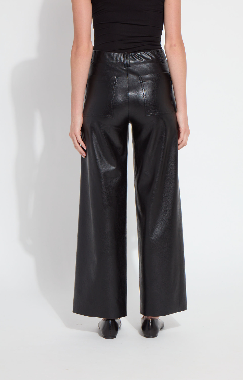Libby Pintuck Vegan Leather Pant