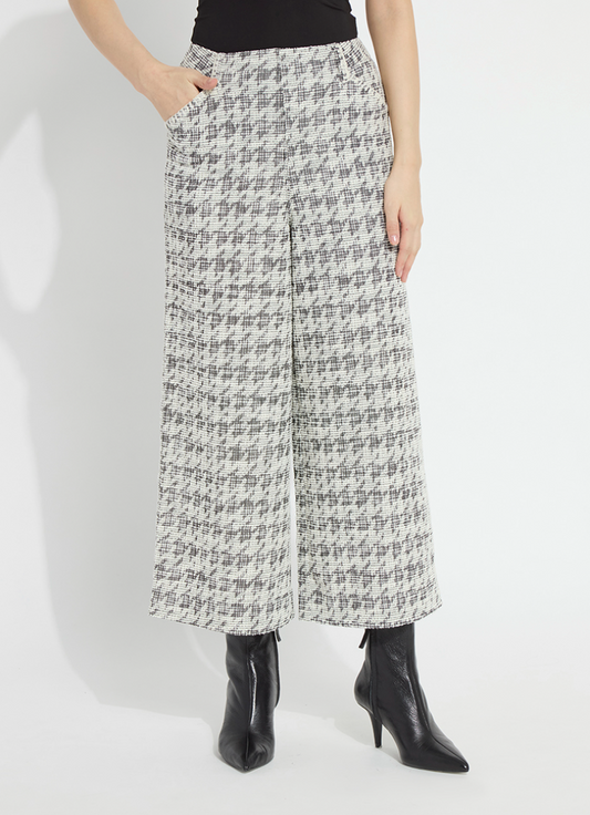 Sylvinne Tweed Crop Palazzo Pant