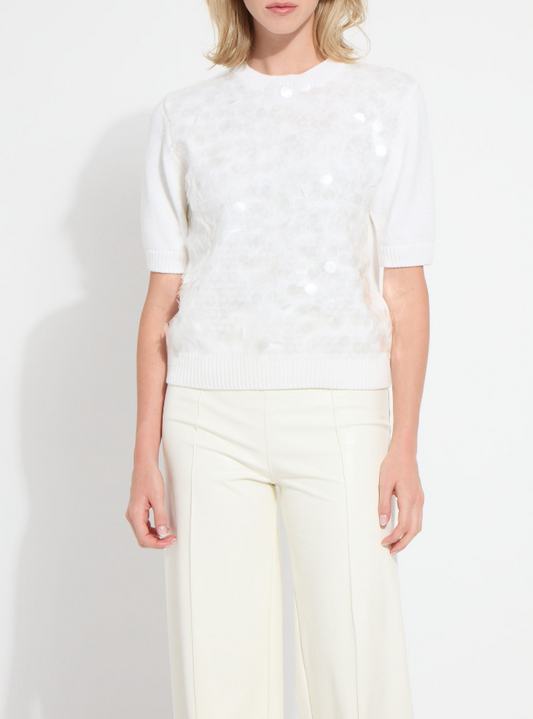 Natalie Hand Stitch Sequin Sweater