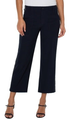 Cargo Crop wide leg with chain pant