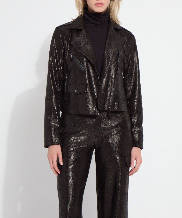 Ameila Vegan Suede Moto Jacket