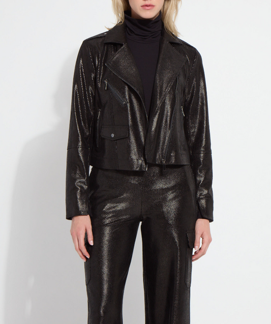 Ameila Vegan Suede Moto Jacket