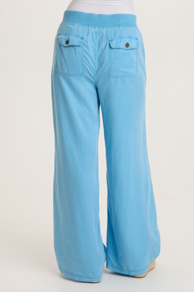 Embroidered Dacia Wide Leg Pant