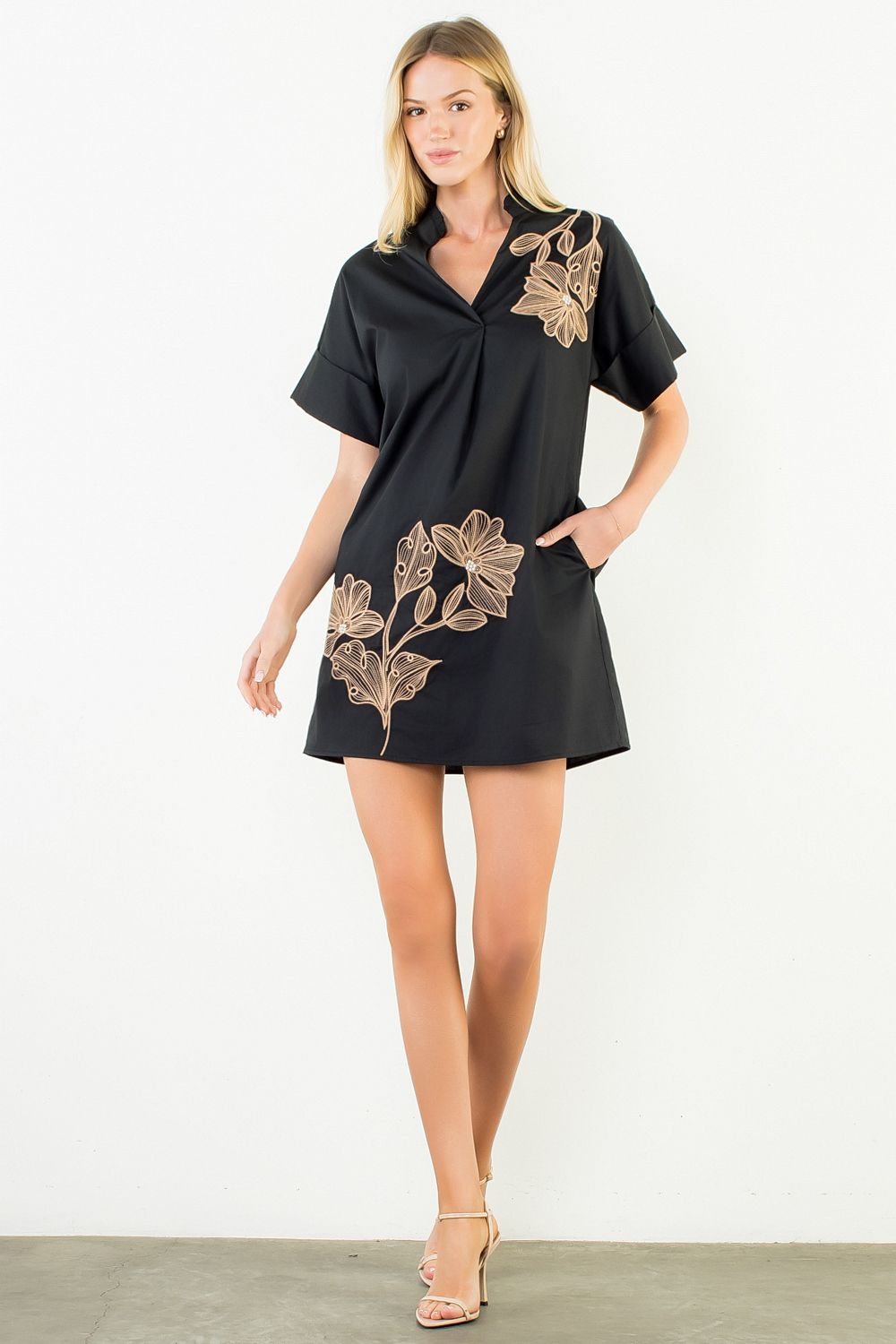 Black and Tan Dress