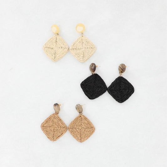 Rattan Earrings