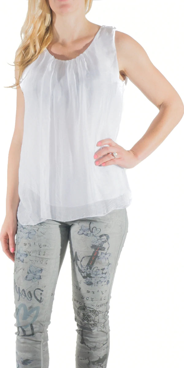 Solid Silk Tank Top