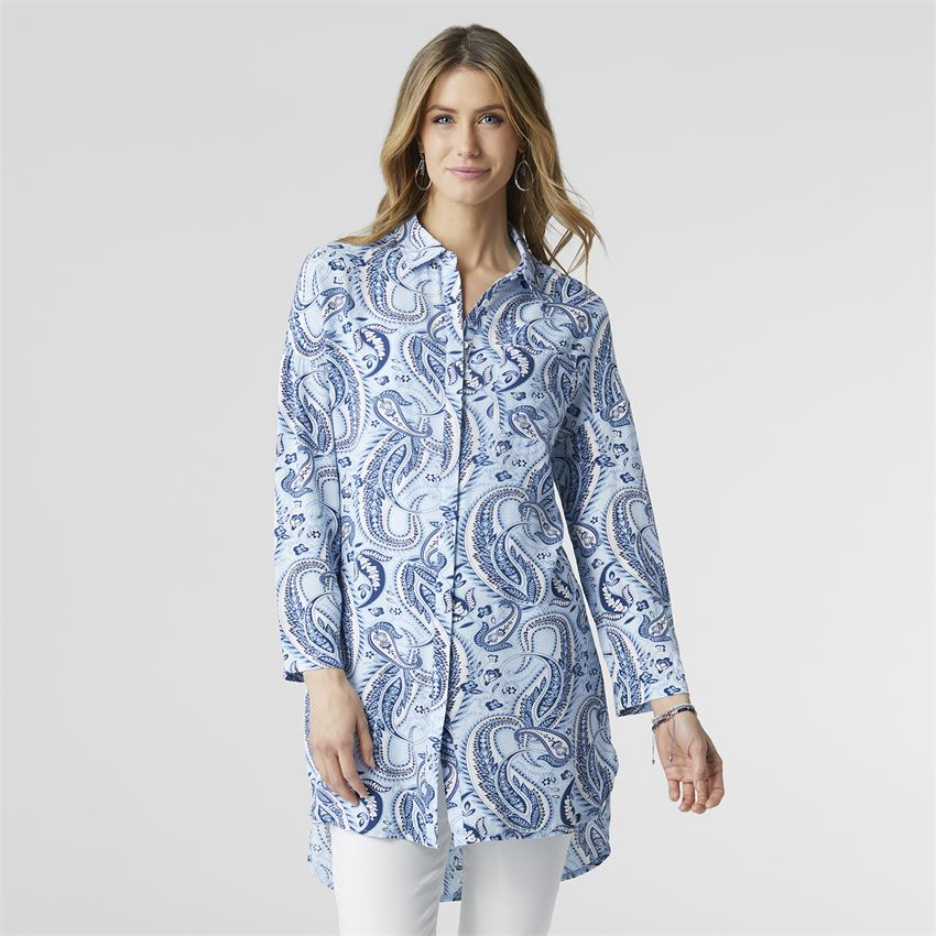 DOMINIQUE PRINTED SHIRTDRESS