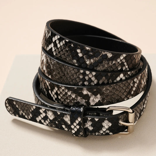 Snake Print Belt