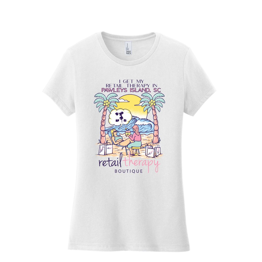 Retail Therapy Boutique T-SHIRT - Retail Therapy at the Beach!