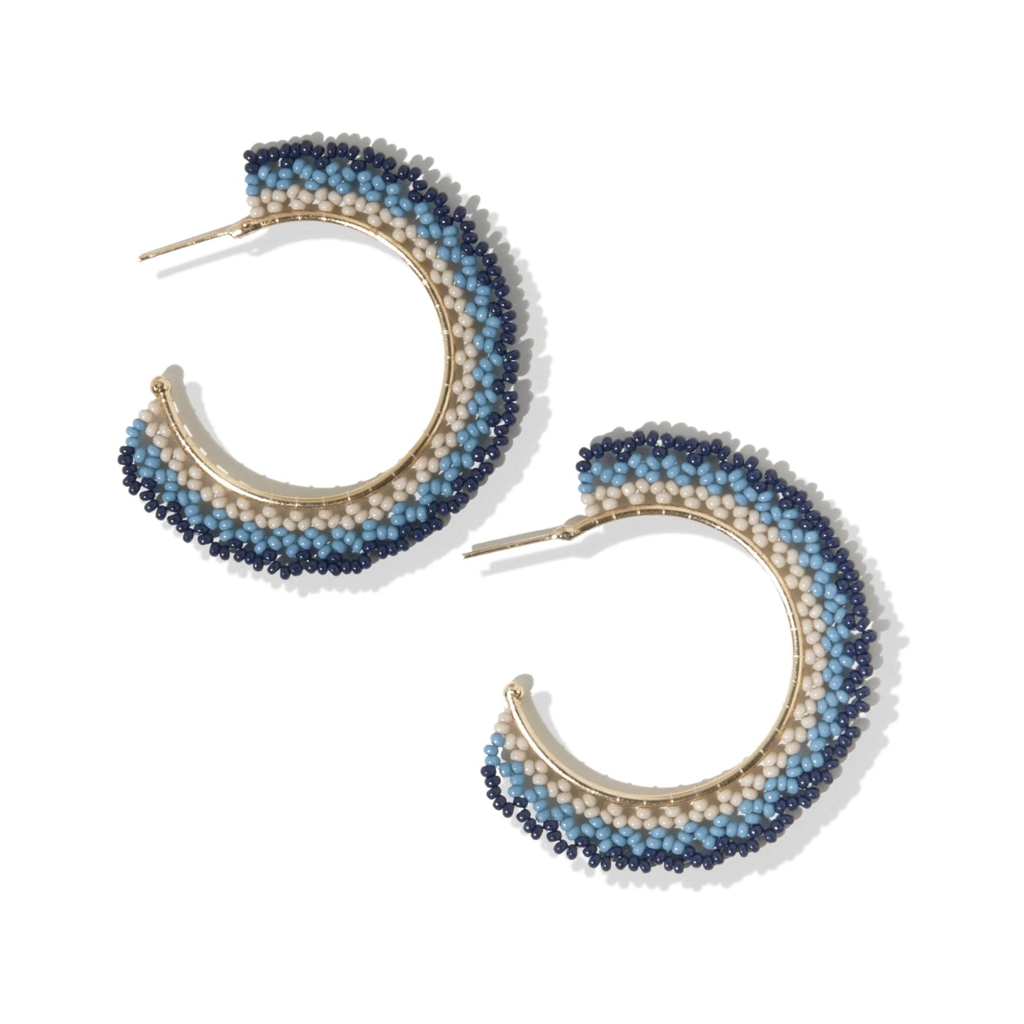 Crochet Hoop Post Earring