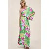 Off the Shoulder Floral Maxi Dress