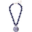 Circle Scroll Beaded Necklace