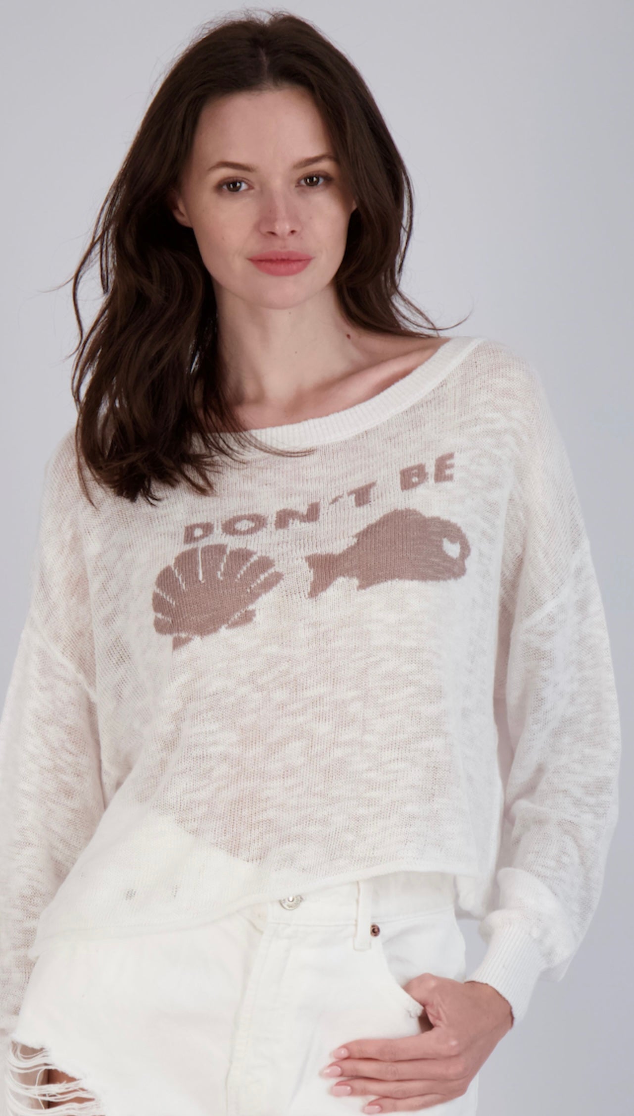 Don't Be Shell Fish Sweater
